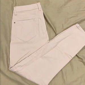 Kensie Size 6 Light Pink Ankle Mid Rise Je…